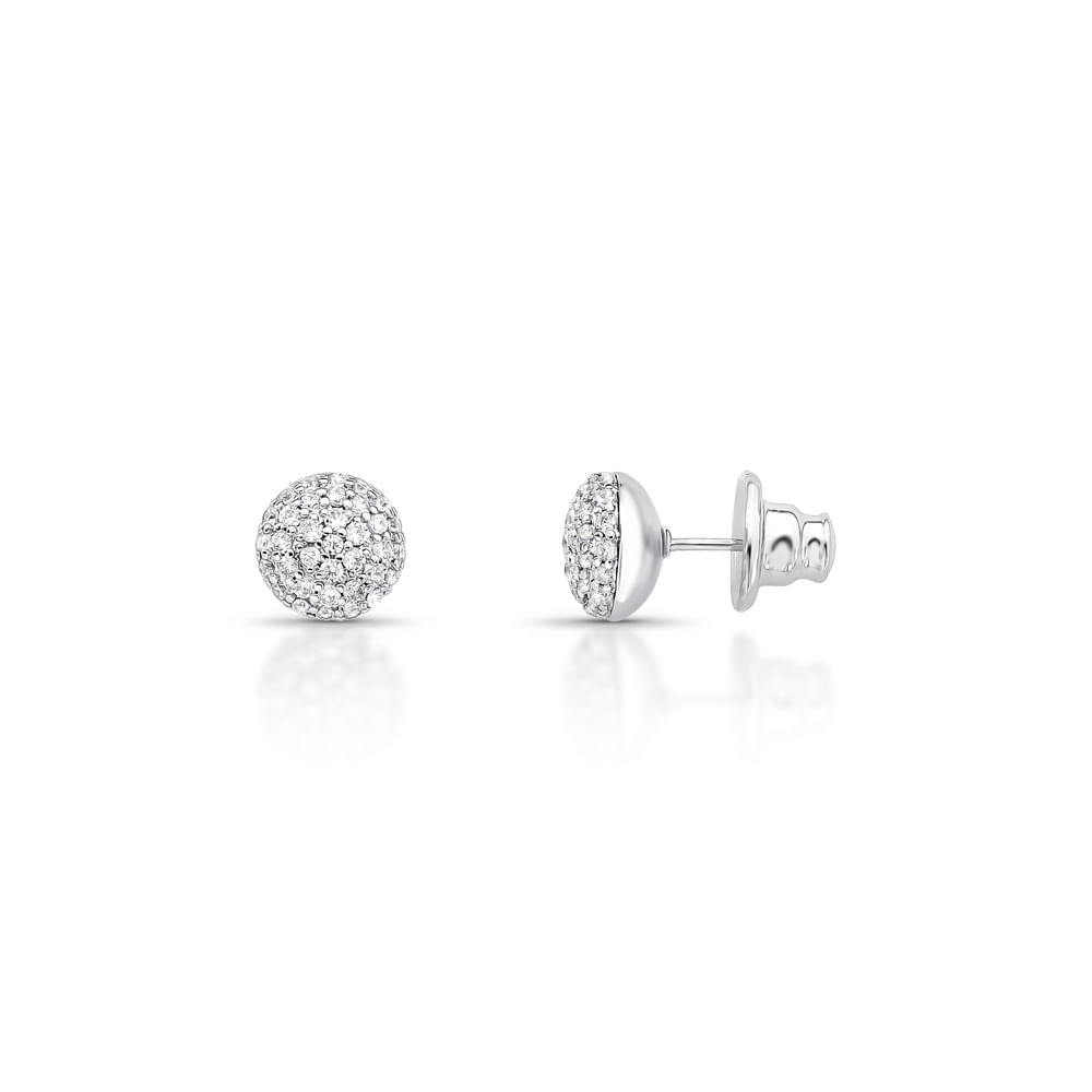 Brinco em Rodio Circular Cravejado - BR02010141RHZI